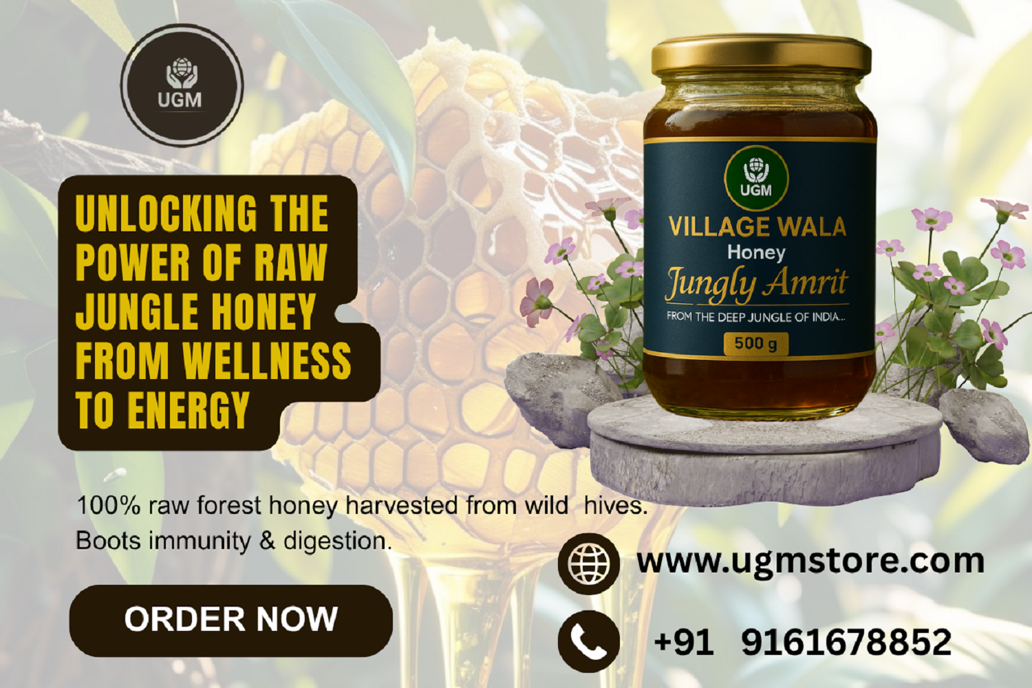 village-wala-jungly-amrit-honey-500gm-raw-pure-natural-forest-honey