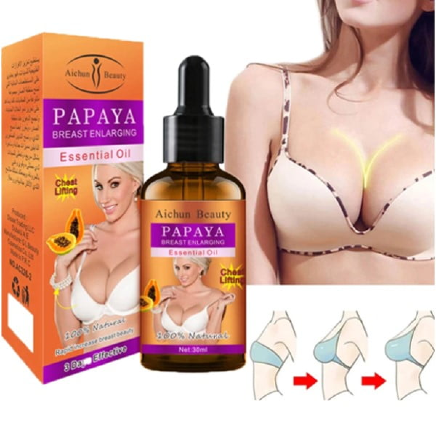papaya-breast-enlargement-oil-ship-mart-breast-skin-softening-03208727951