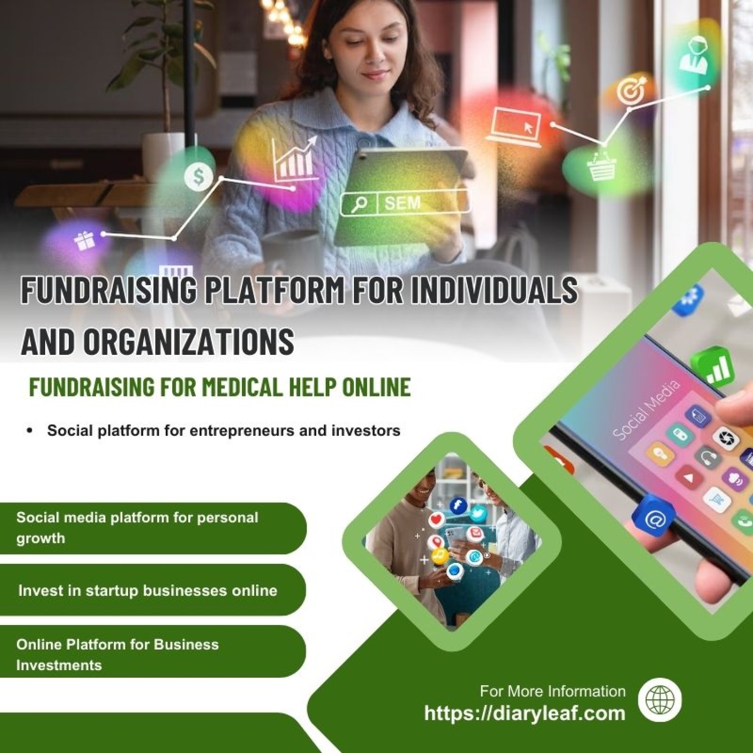 online-platform-for-business-investments-diary-leaf